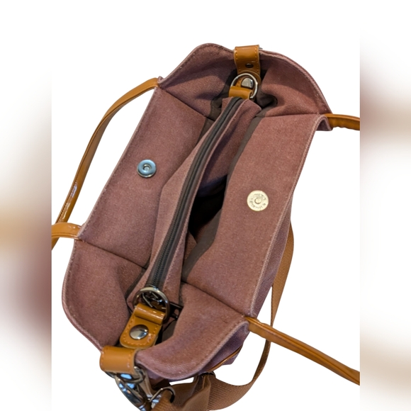 Vintage Oris Purse Canvas Bag 3 Piece - Picture 4 of 14